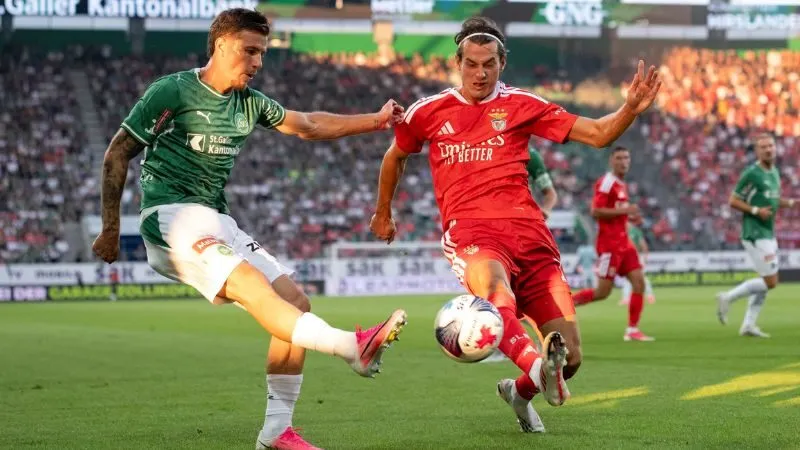 Tình hình trận lượt về Benfica vs Gallen